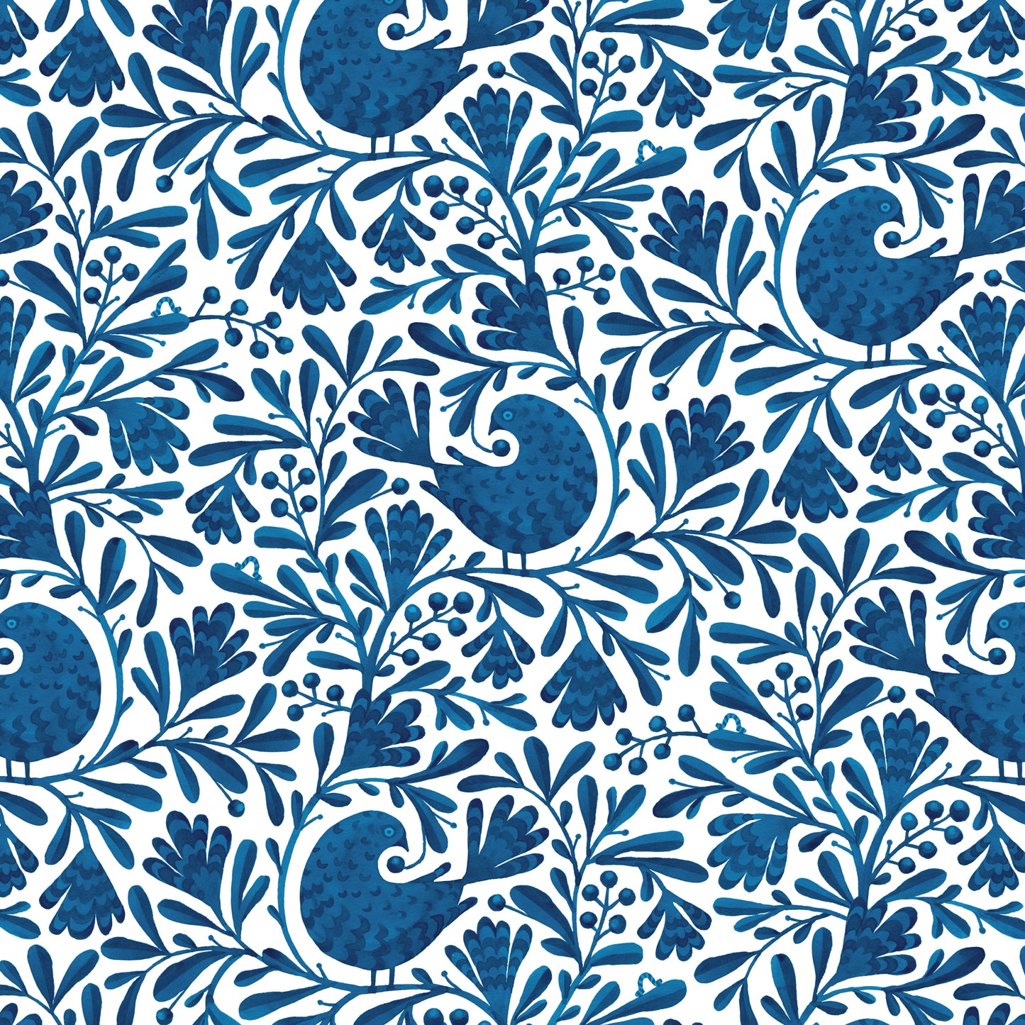 Birds and Branches- Isla | Navy