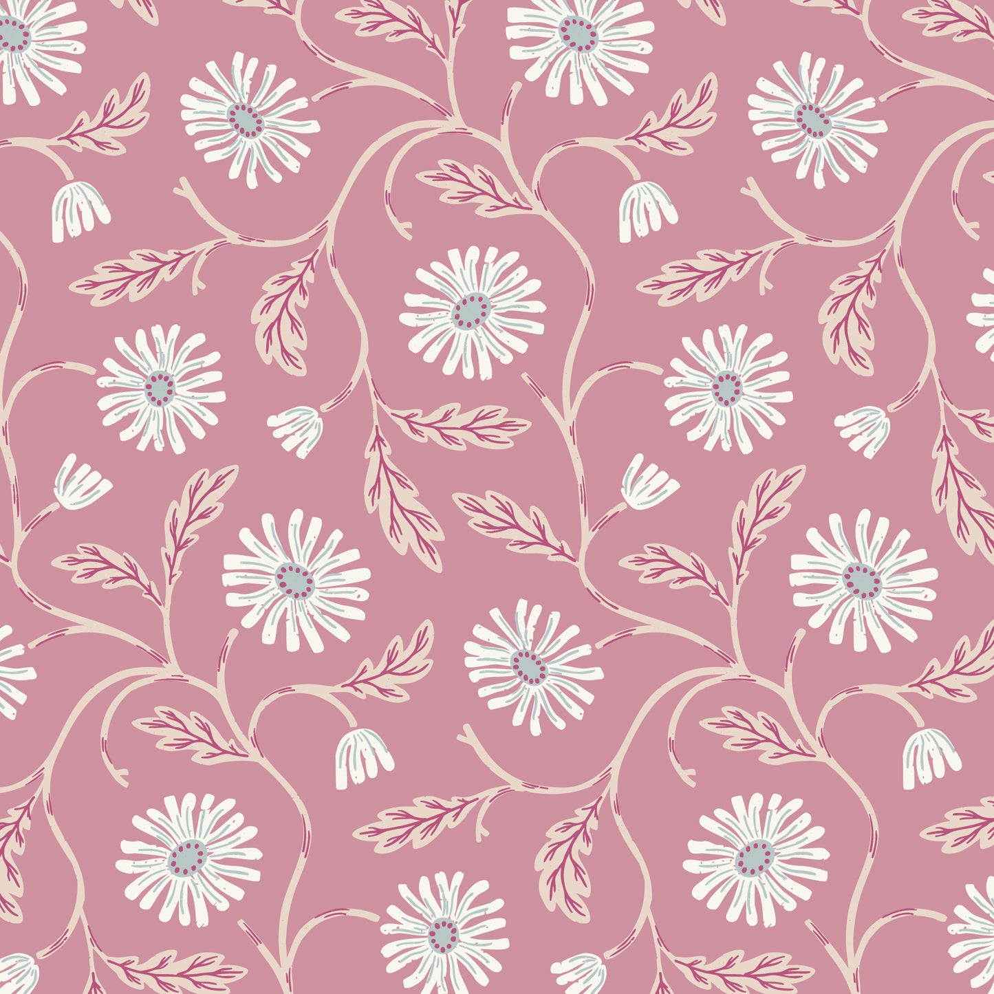Fall & Flutter- Trailing Floral | Pink
