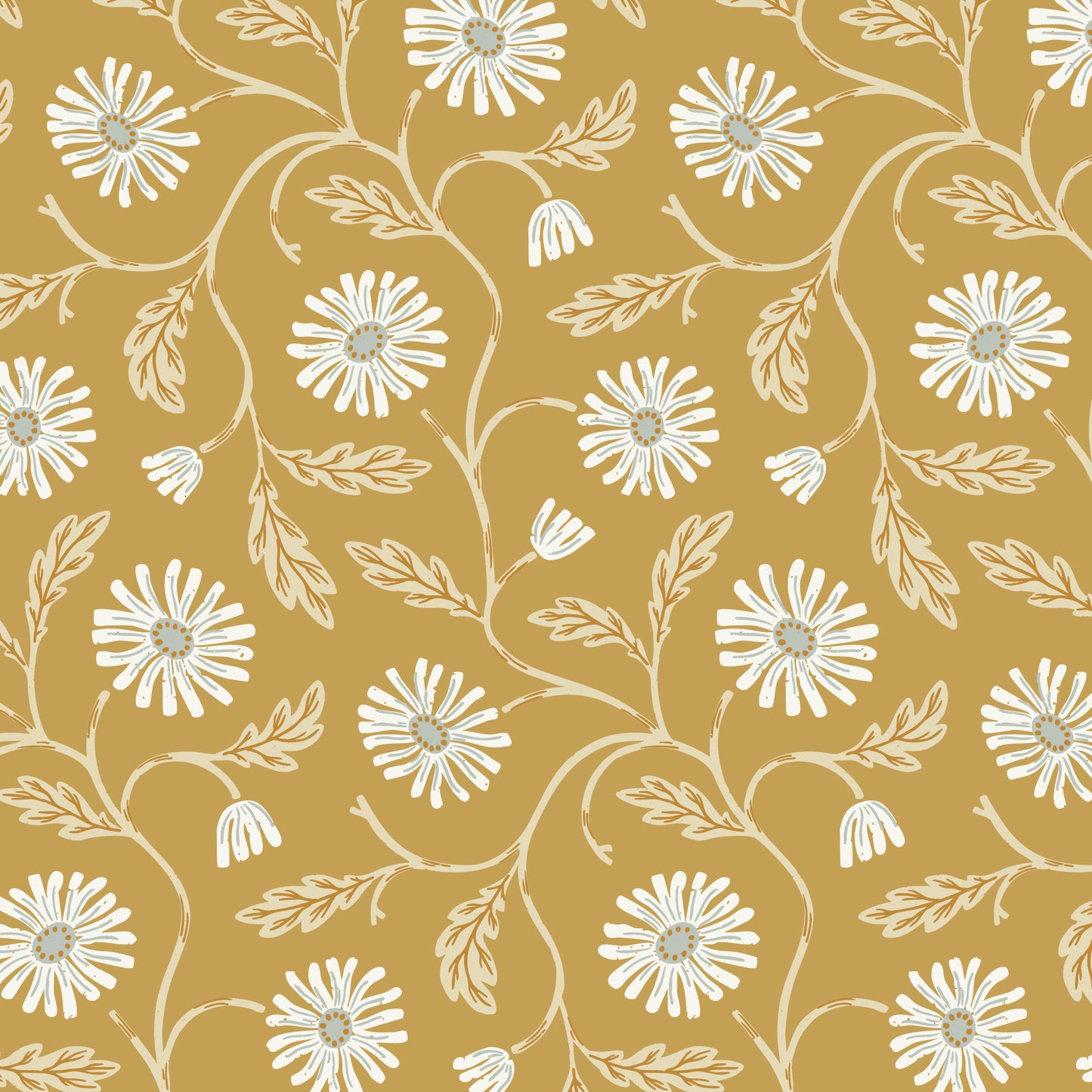 Fall & Flutter- Trailing Floral | Gold