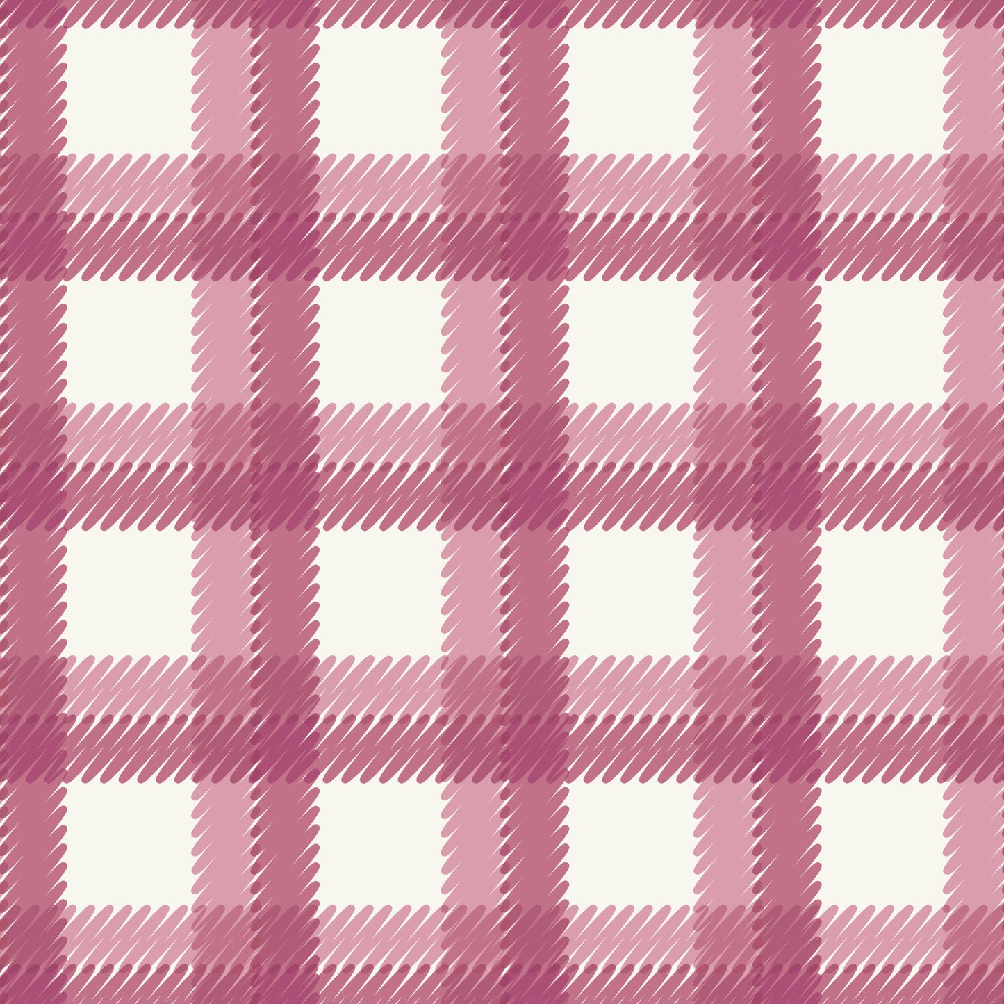 Fall & Flutter- Scribbley Plaid | Pink