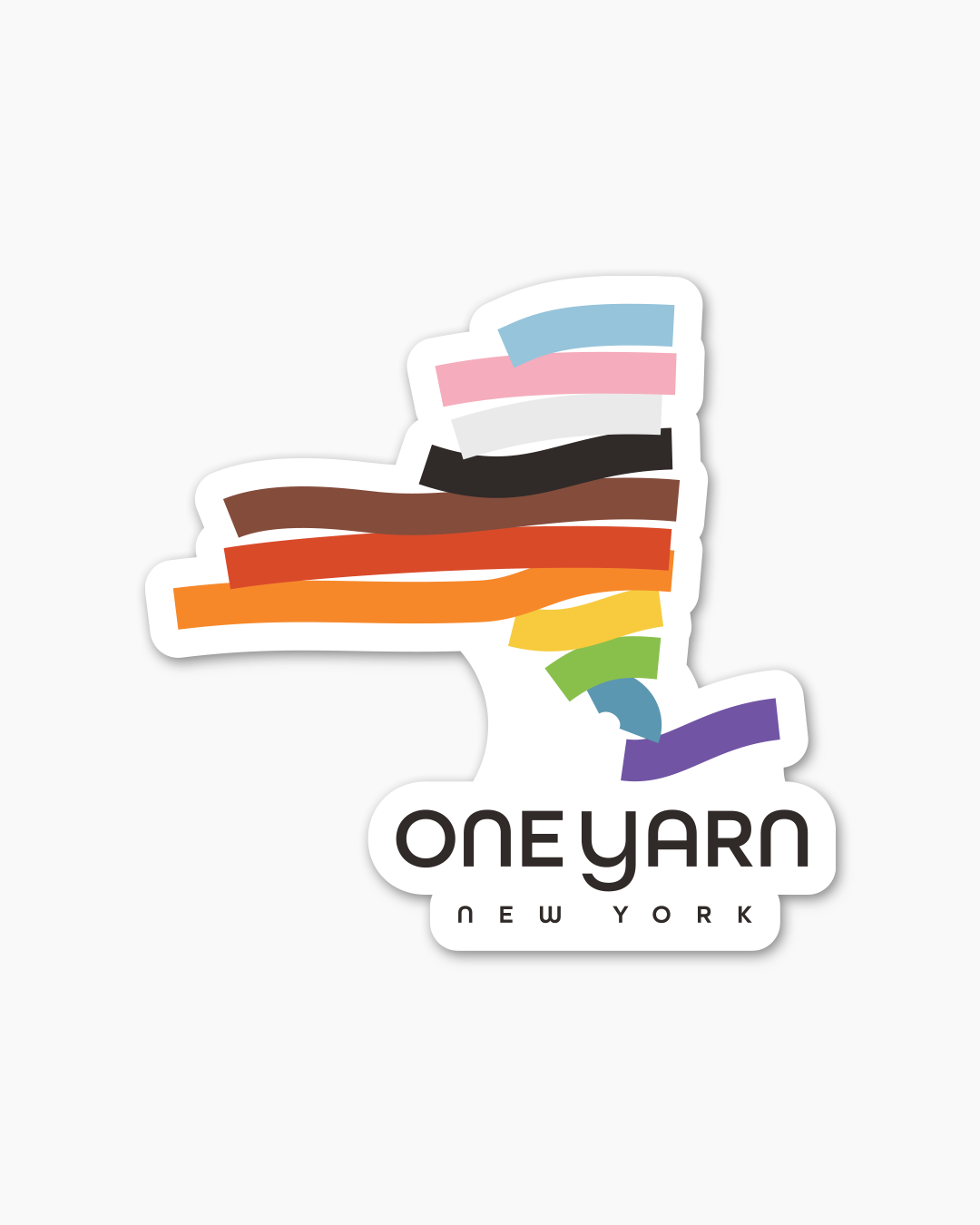 One Yarn New York Sticker