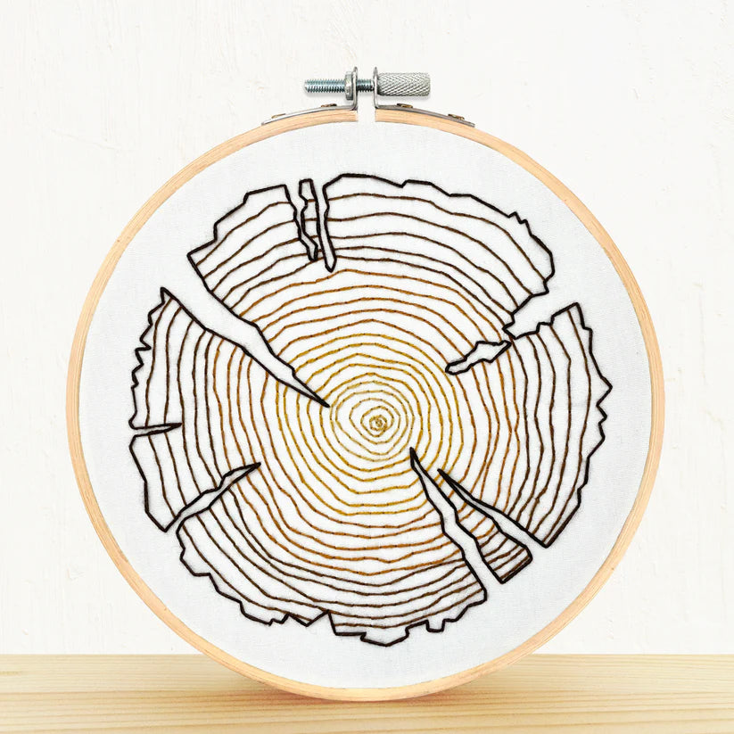 Tree Rings Embroidery Kit