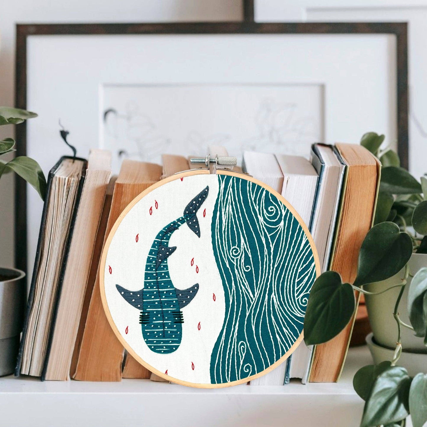 Whale Shark Embroidery Kit