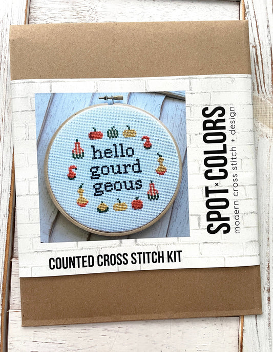 Hello Gourd-geous Stitch Kit