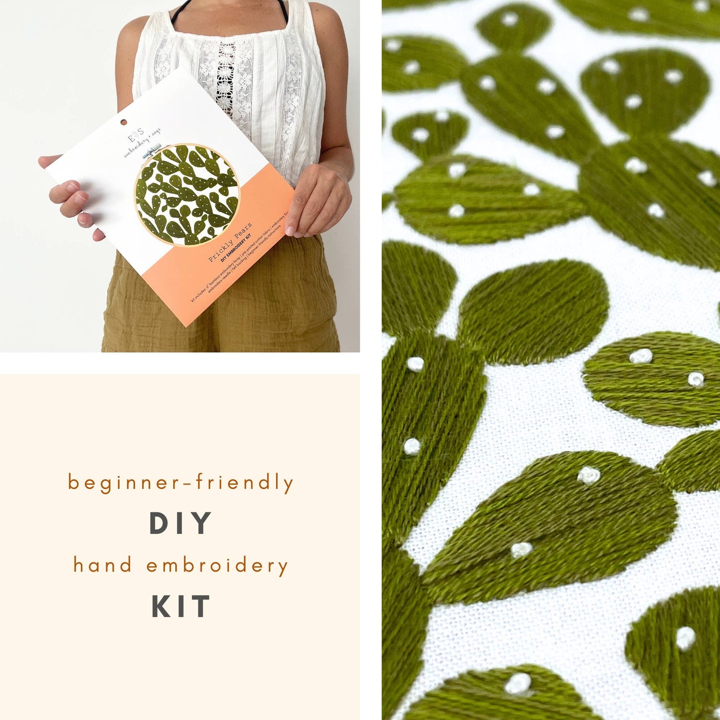 Prickly Pears - embroidery kit
