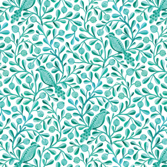 Birds and Branches- Felipe | Turquoise