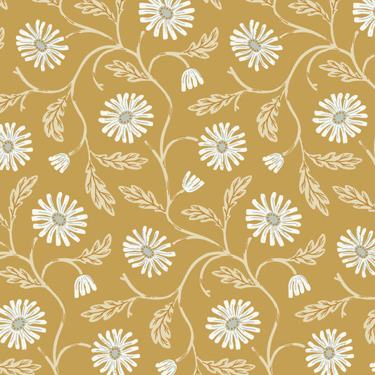 Fall & Flutter- Trailing Floral | Gold