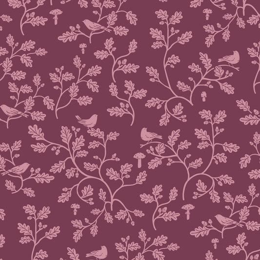 Fall & Flutter- Woodland Oak | Burgundy