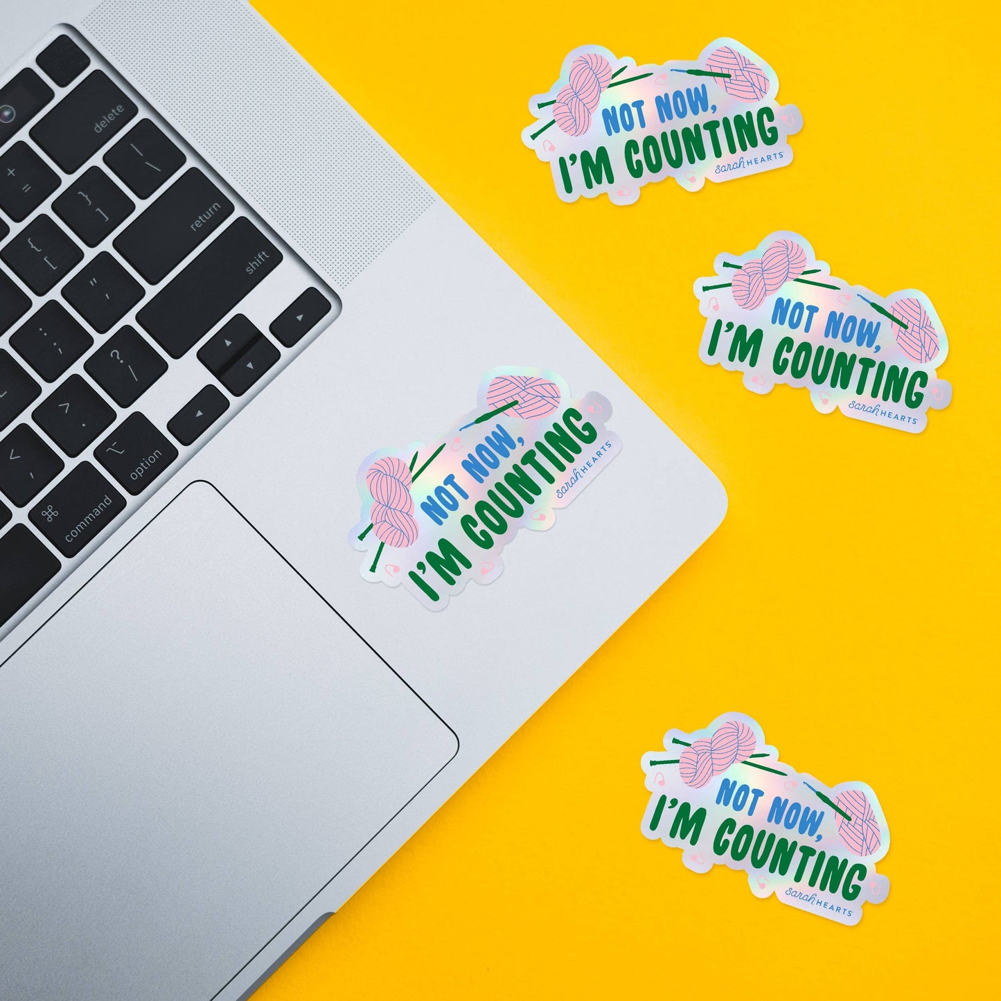 Not Now, I'm Counting Holographic Sticker
