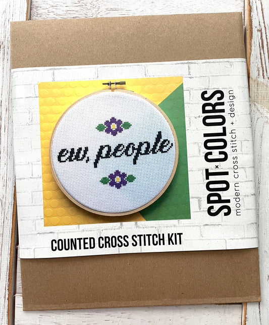 Ew, People Cross Stitch Kit