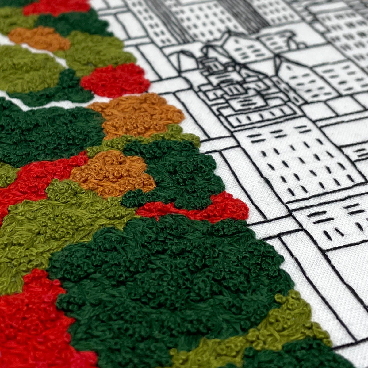 Autumn in New York - embroidery kit