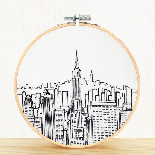 Top of The Rock, NYC - embroidery kit