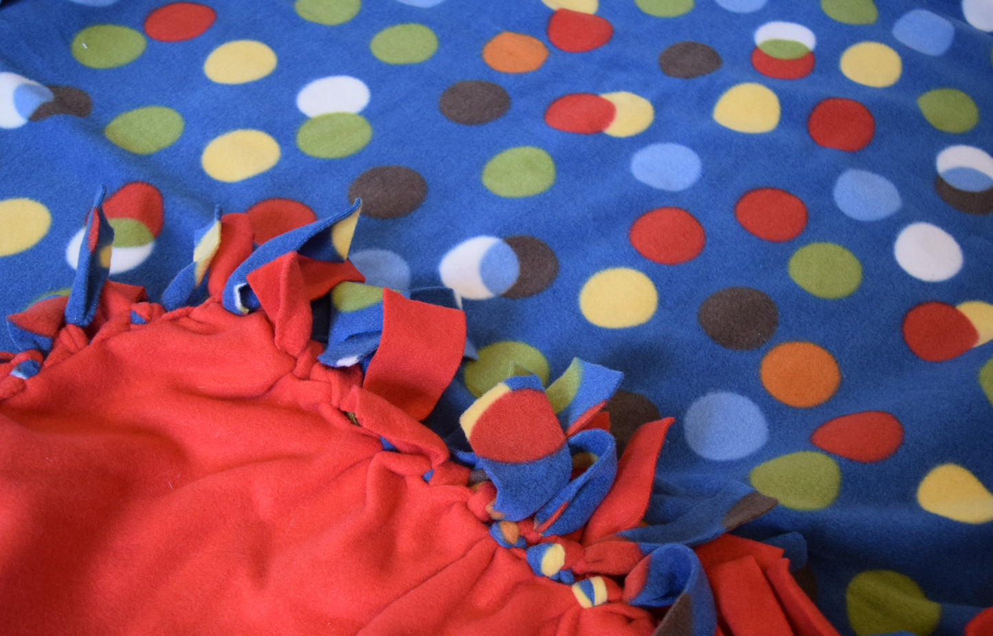 Polka Dot Tie Blanket