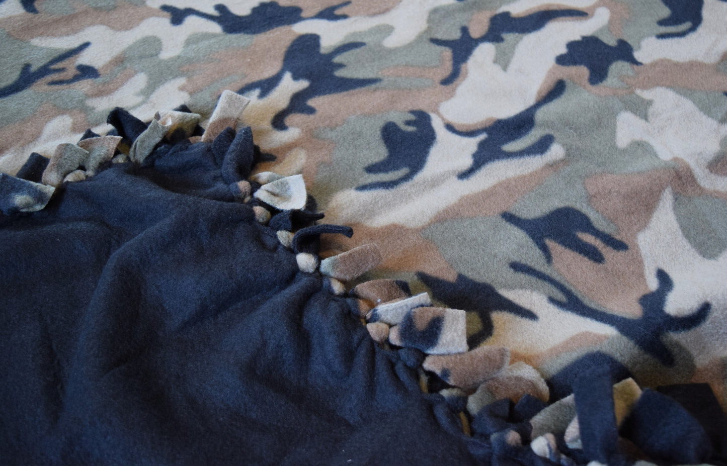 Camo Tie Blanket