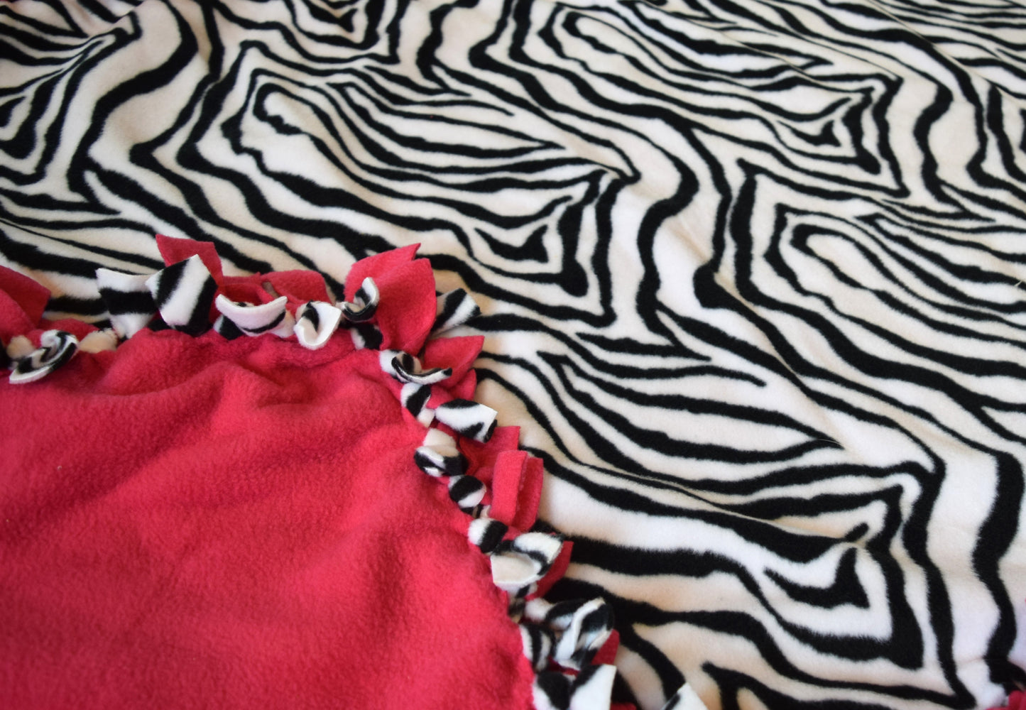 Zebra Tie Blanket
