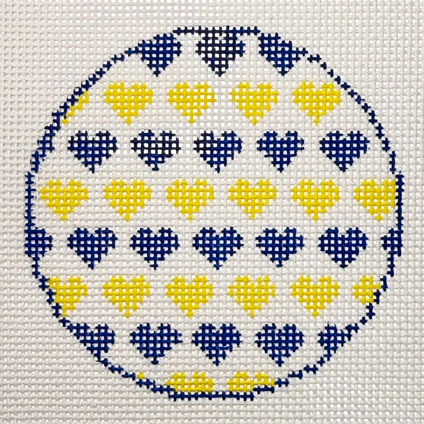 Hockey Hearts Canvas