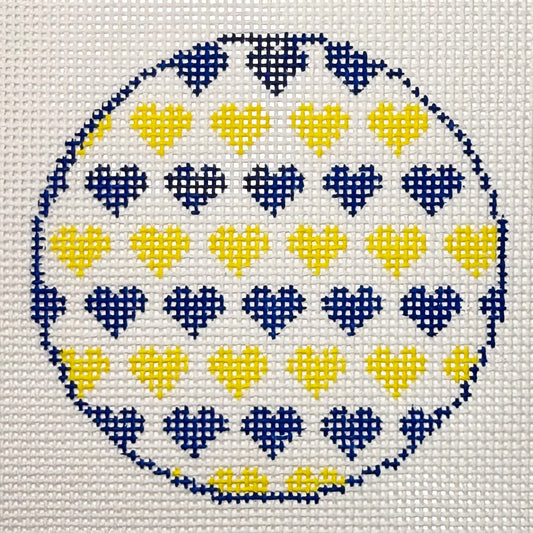 Hockey Hearts Canvas