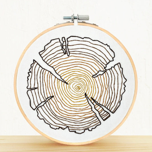 Tree Rings Embroidery Kit