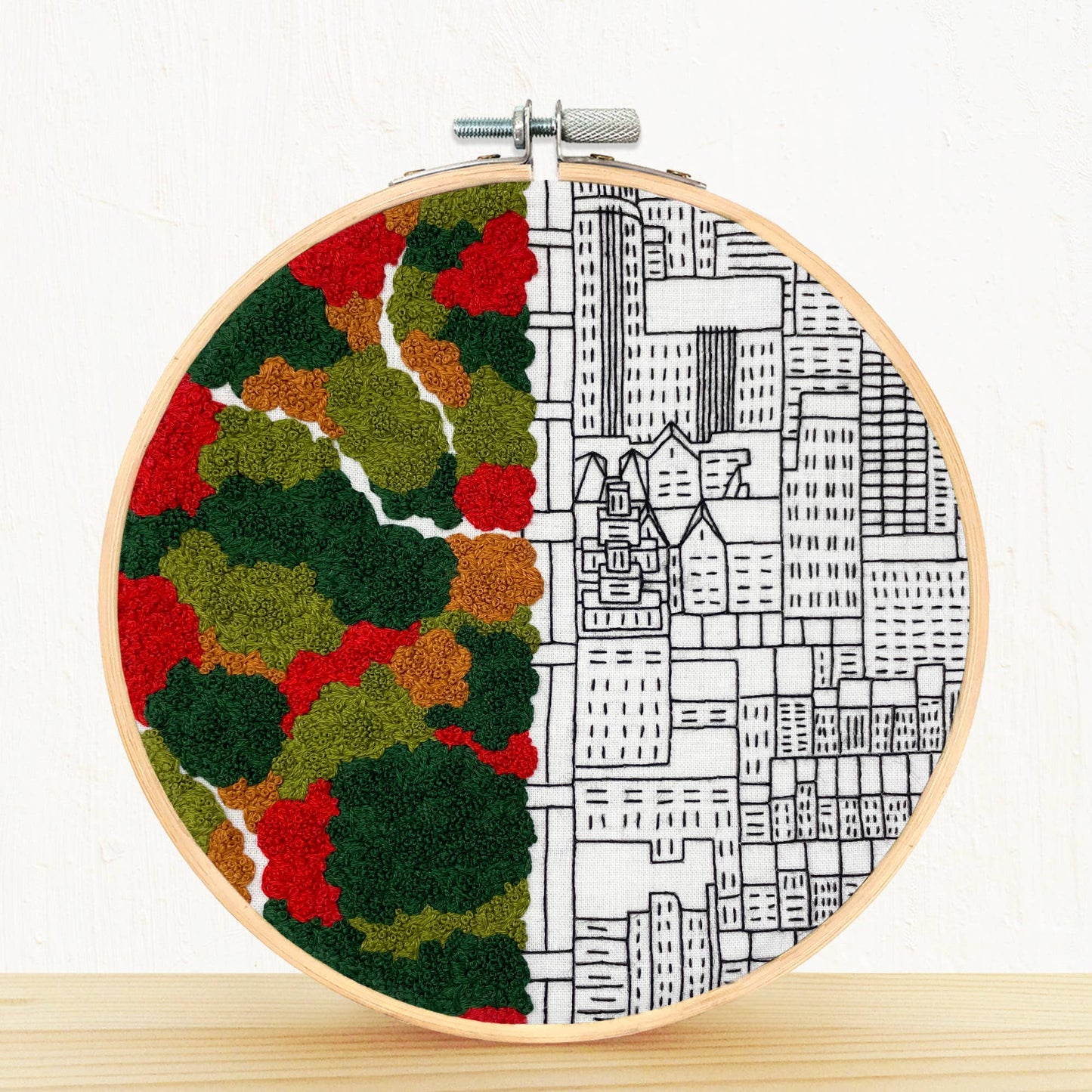 Autumn in New York - embroidery kit