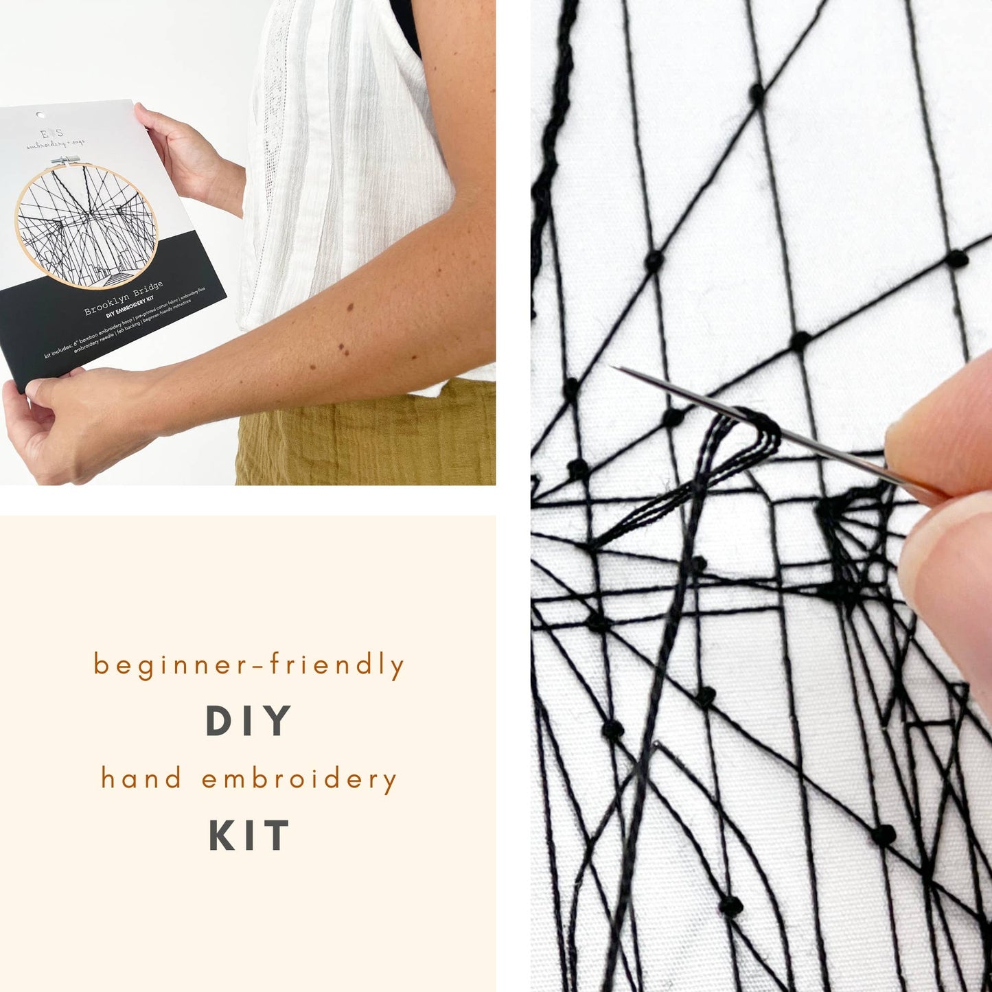 Brooklyn Bridge - embroidery kit
