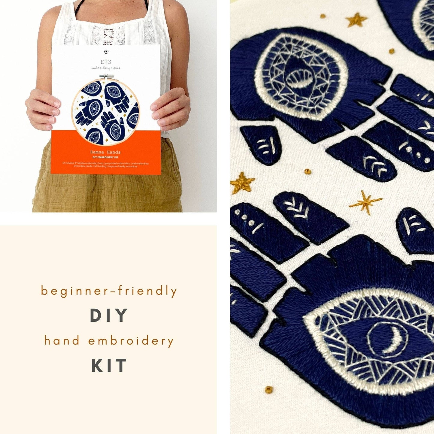 Hamsa Hands Embroidery Kit