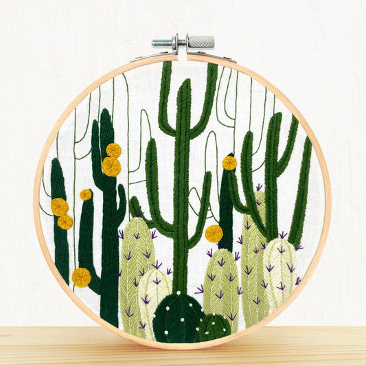 Cactus Bloom - embroidery kit