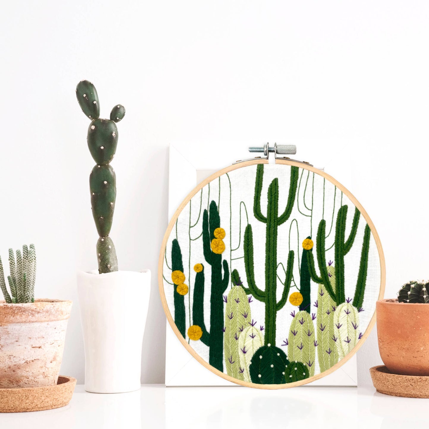 Cactus Bloom - embroidery kit