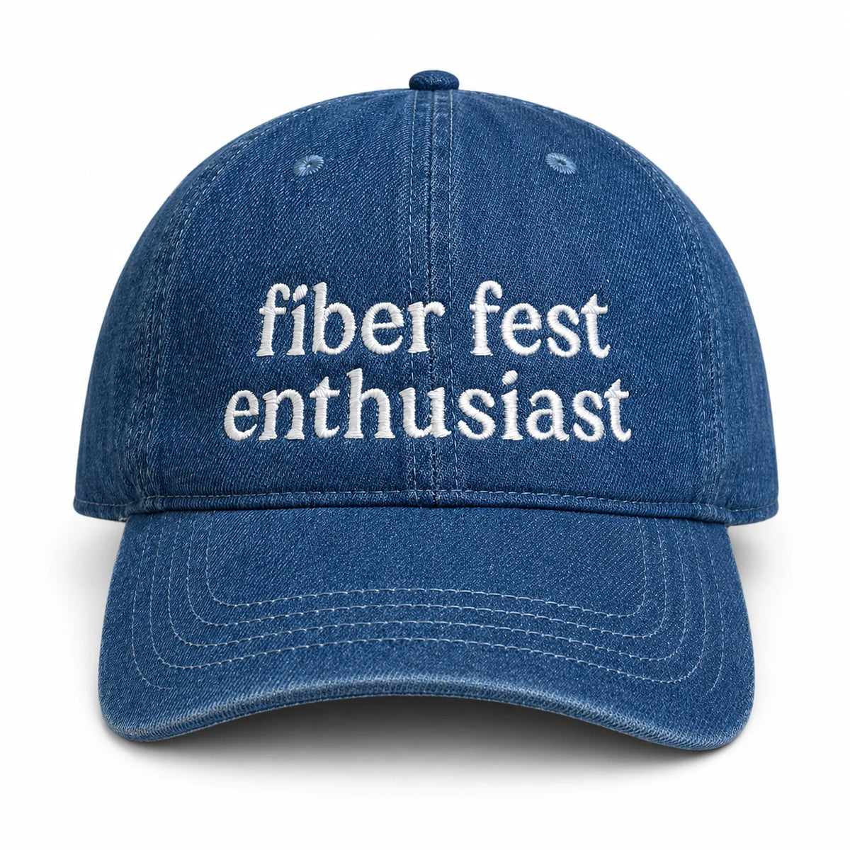 Fiber Fest Enthusiast- Medium Denim Hat