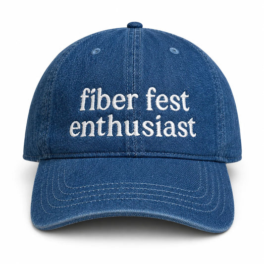 Fiber Fest Enthusiast- Medium Denim Hat